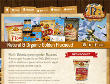 Tablet Screenshot of premiumgoldflax.com